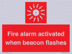 Fire alarm activated when beacon flashes